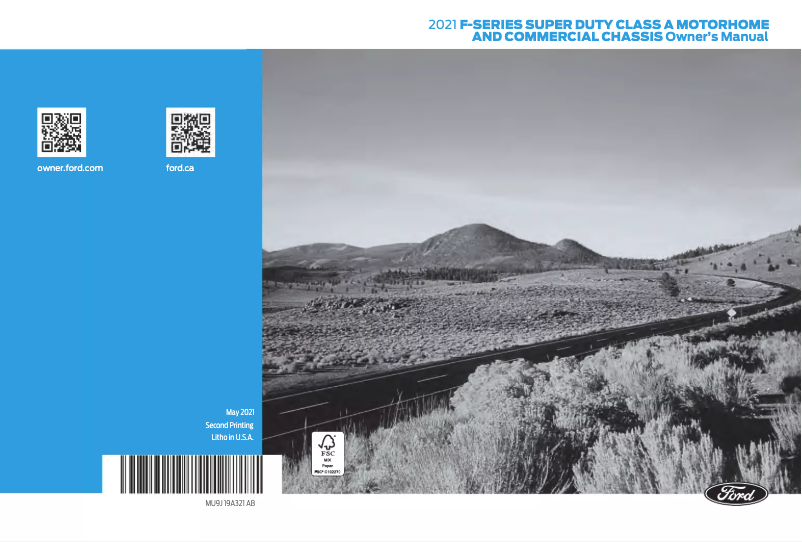 Image de la première page du manuel de l'appareil F-53 Motorhome Chassis (2021)
