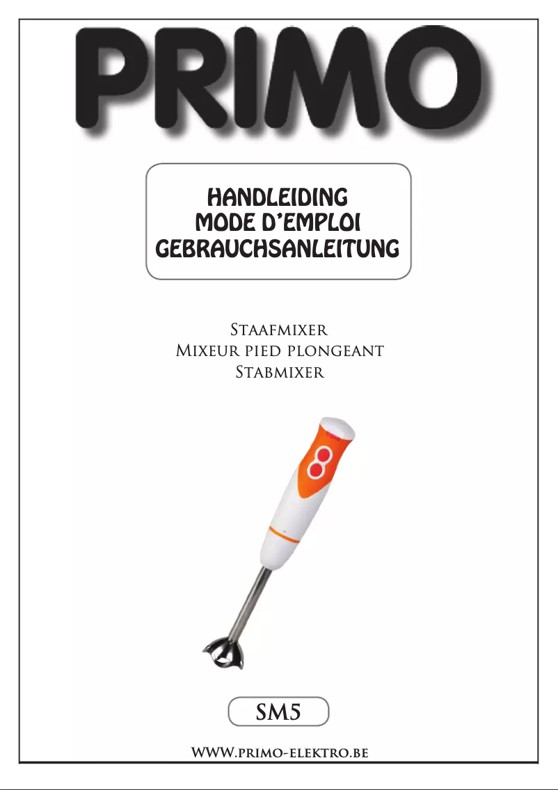 Page 1 de la notice Manuel utilisateur Primo SM5