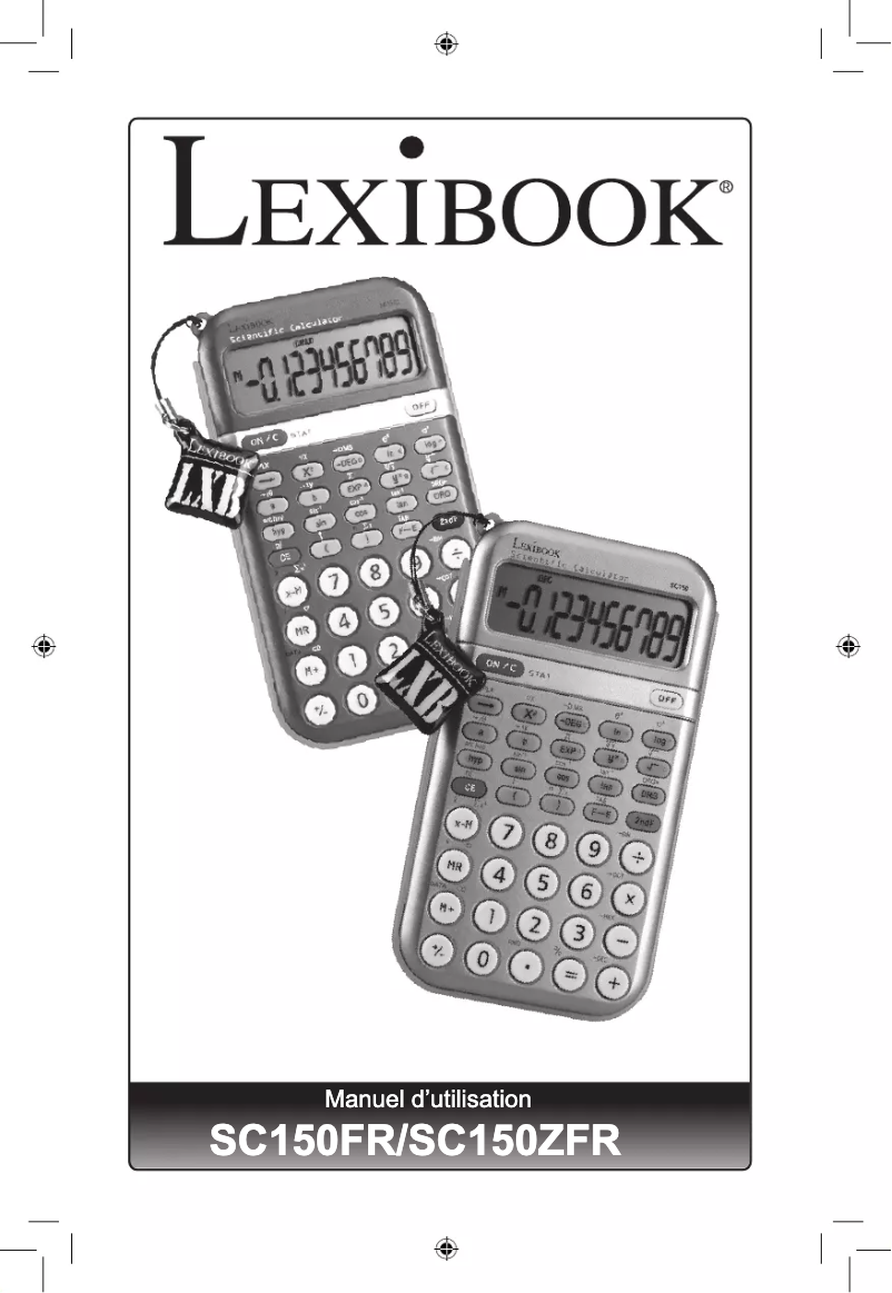 Image de la première page du manuel de l'appareil SC150