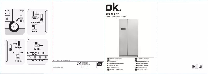 Image de la première page du manuel de l'appareil ODD 111 NF