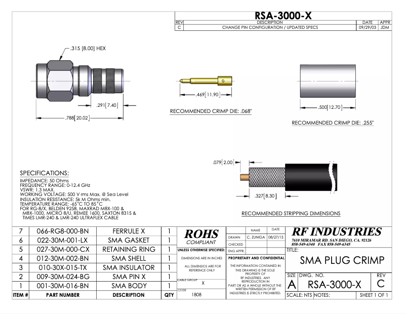 Página 1 del manual Manual de usuario RF Elements RSA-3000-X