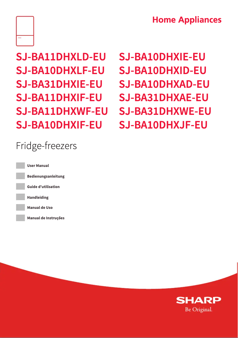 Page n°1 - Manuel utilisateur Sharp SJ-BA31DHXAE-EU