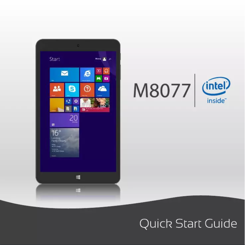 Page 1 de la notice Manuel utilisateur Cello M8077