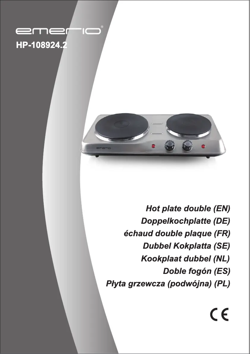 Page 1 de la notice Manuel utilisateur Emerio HP-108924.2