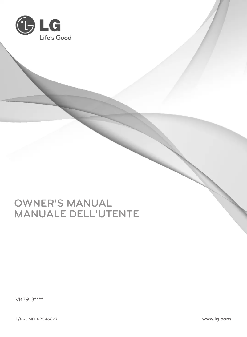 Page n°1 - Manuel utilisateur LG VK7913NNAQU