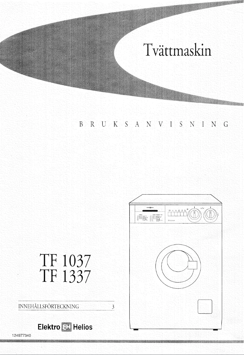 Page n°1 - Manuel utilisateur Elektro Helios TF1337