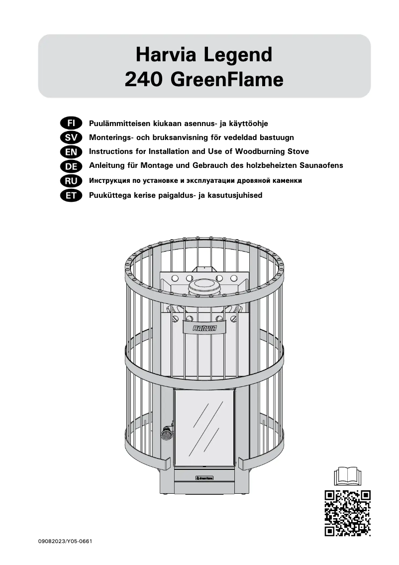 Page n°1 - Manuel utilisateur Harvia Legend 10 WK200LD