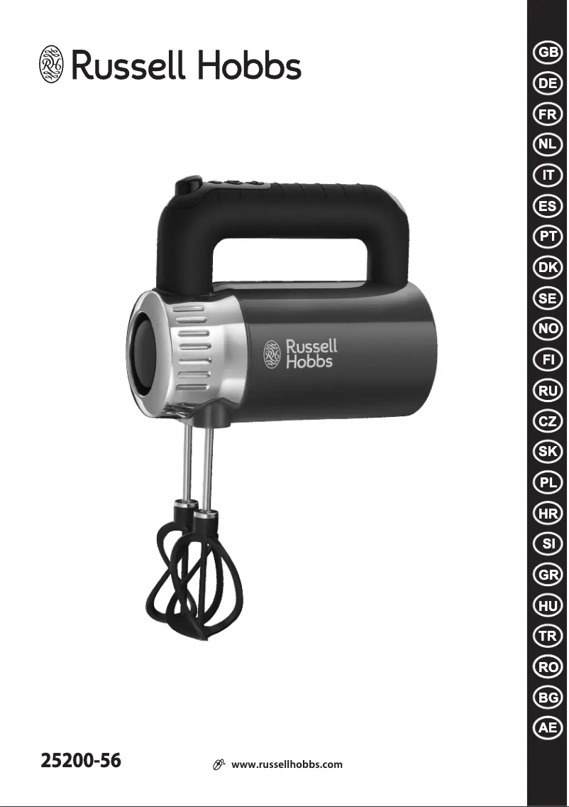 Page n°1 - Manuel utilisateur Russell Hobbs 25200-56