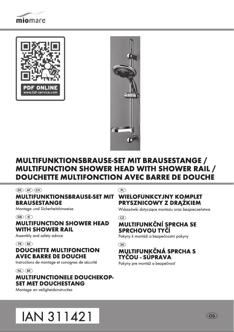 Page 1 de la notice Manuel utilisateur Miomare IAN 311421