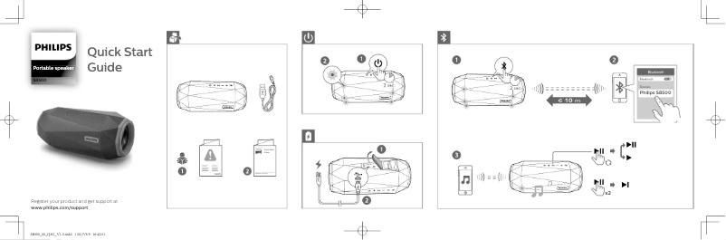 Imagen de la primera página del manual del dispositivo SB500A