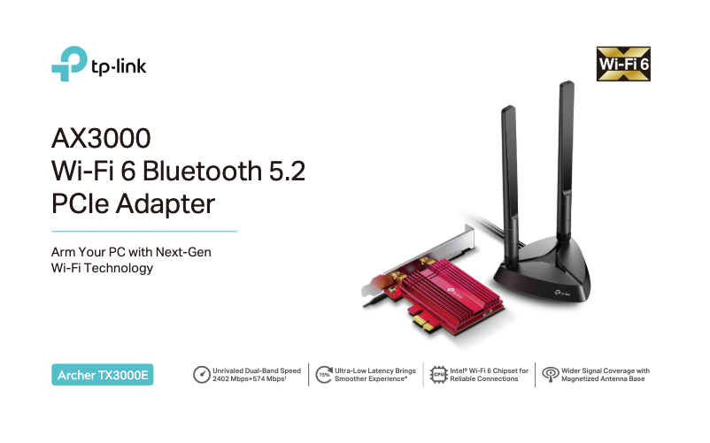 Page n°1 - Fiche technique TP-Link Archer TX3000E