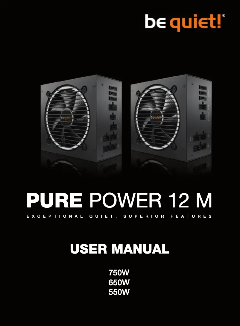 Página 1 del manual Manual de usuario Be Quiet! Pure Power 12 M