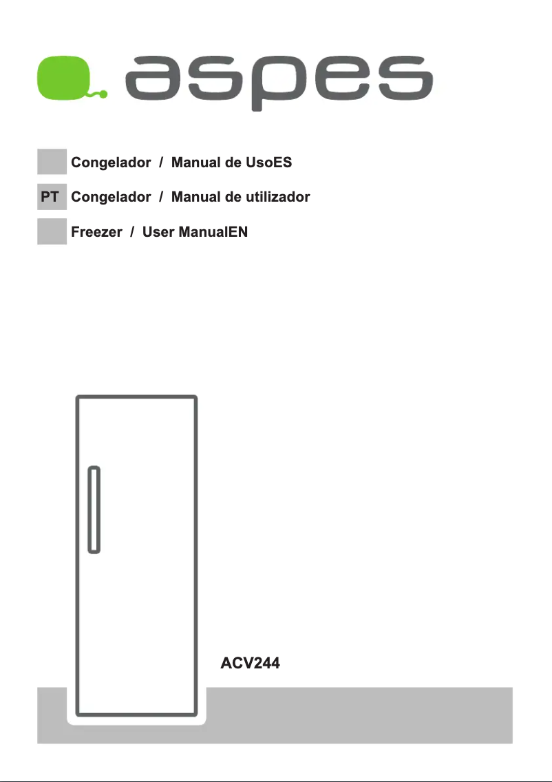 Page 1 de la notice Manuel utilisateur Aspes ACV244