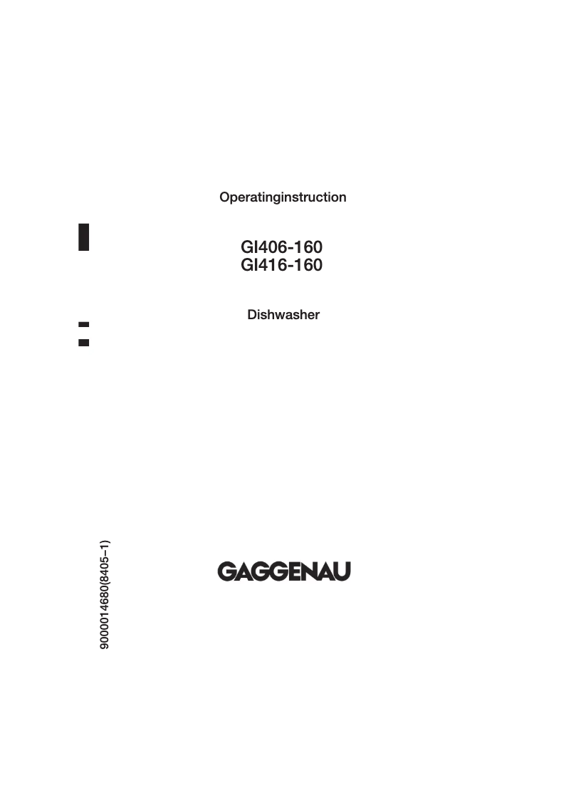 Page n°1 - Manuel utilisateur Gaggenau GI 406-160
