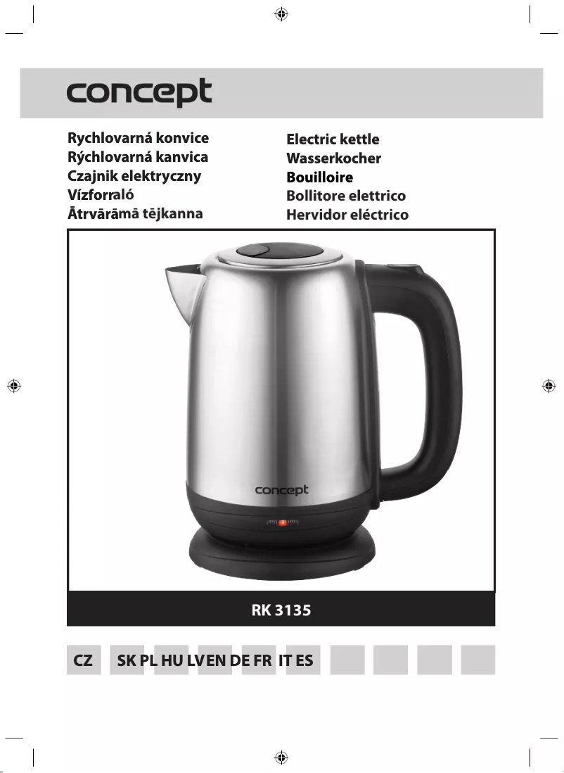 Page 1 de la notice Manuel utilisateur Concept RK3135