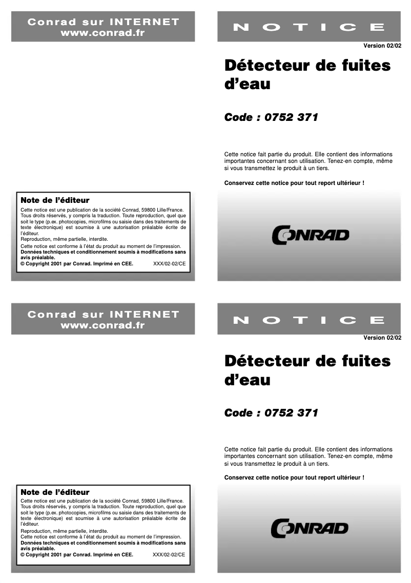 Page 1 de la notice Manuel utilisateur Greisinger GEWAS 191 AN