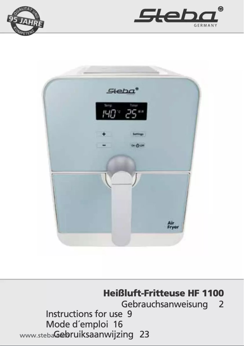 Image de la première page du manuel de l'appareil HF 1100