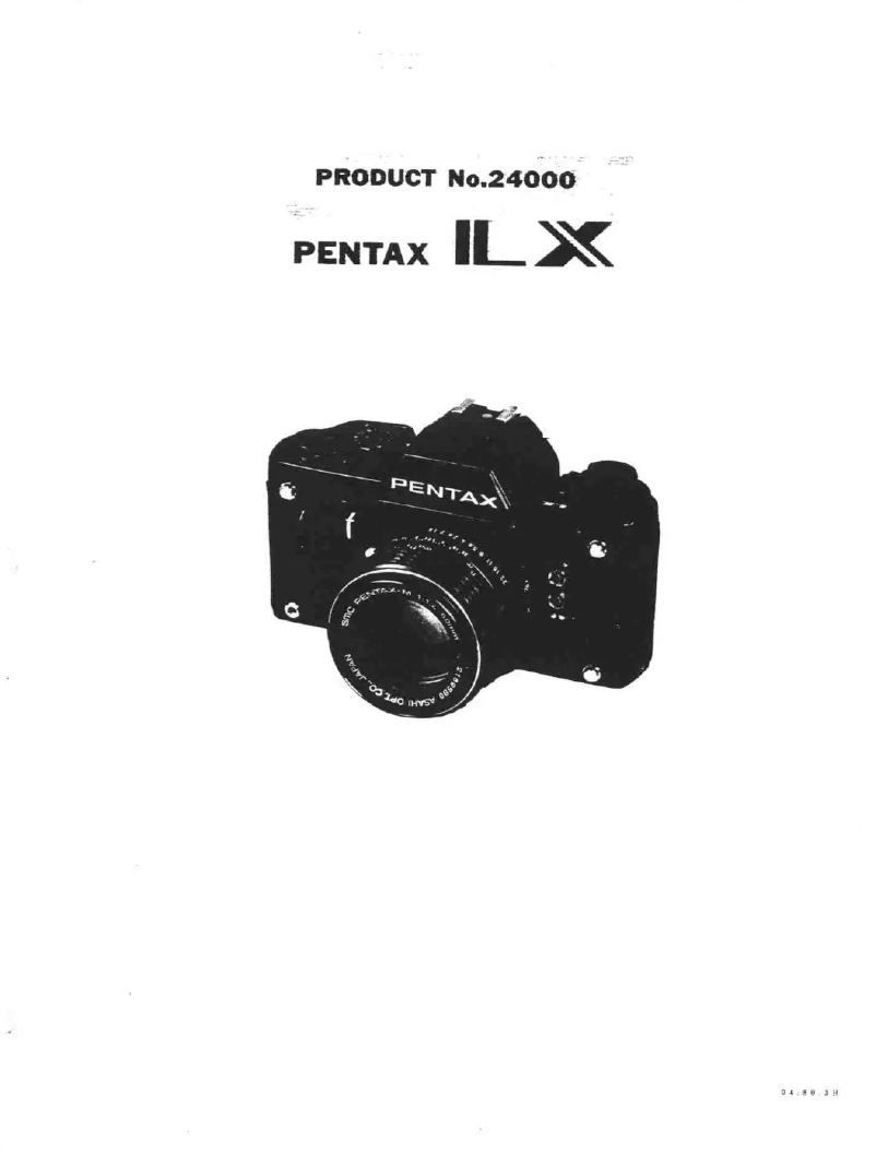 Image de la première page du manuel de l'appareil ILX