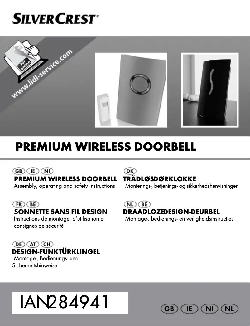 Image de la première page du manuel de l'appareil HG00783A