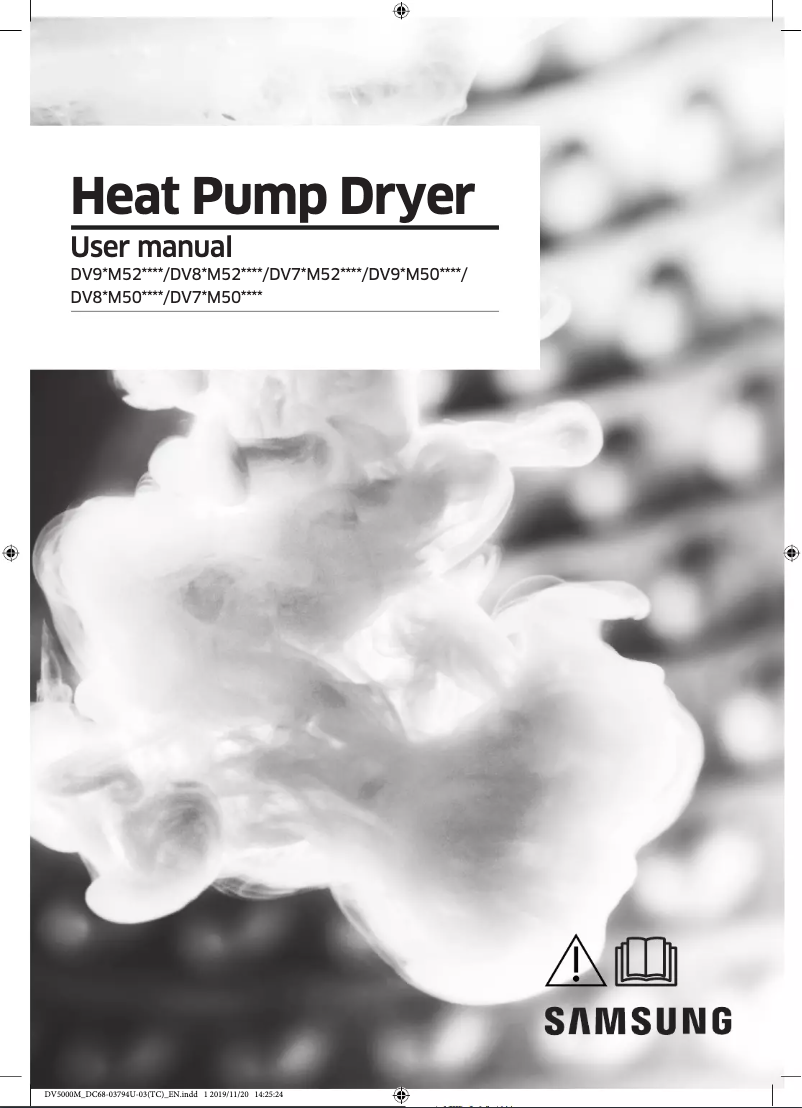 Page n°1 - Manuel utilisateur Samsung DV90M5200QW