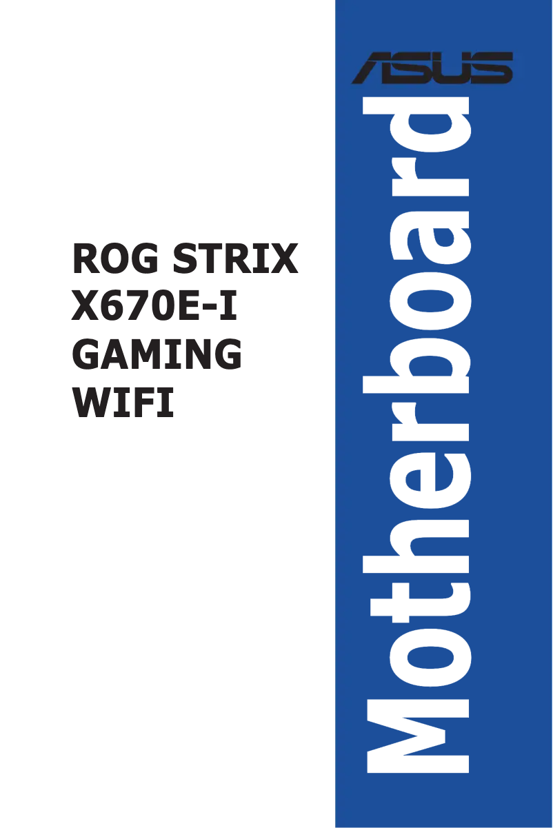 Page 1 de la notice Manuel utilisateur Asus ROG STRIX X670E-I Gaming WIFI
