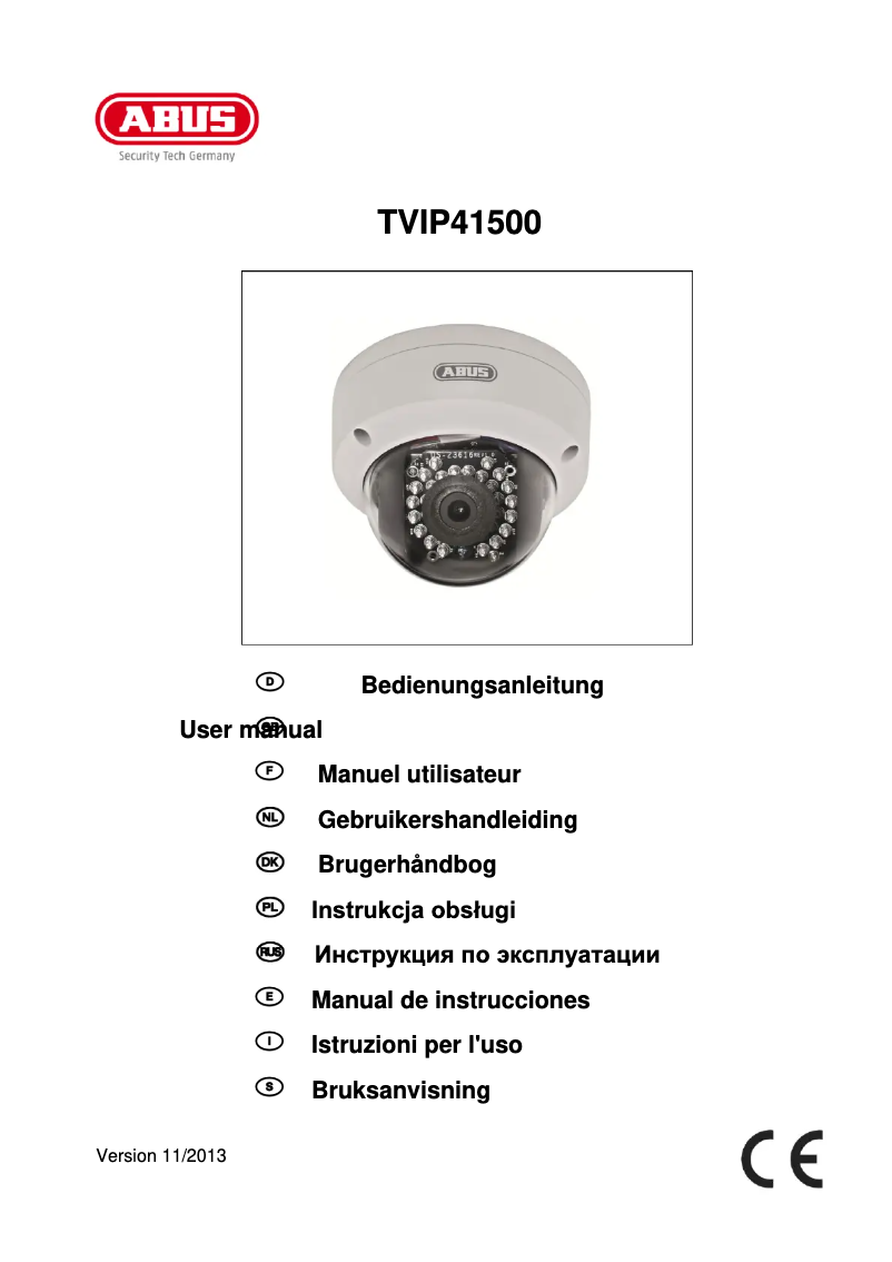 Página 1 del manual Manual de usuario Abus TVIP41500