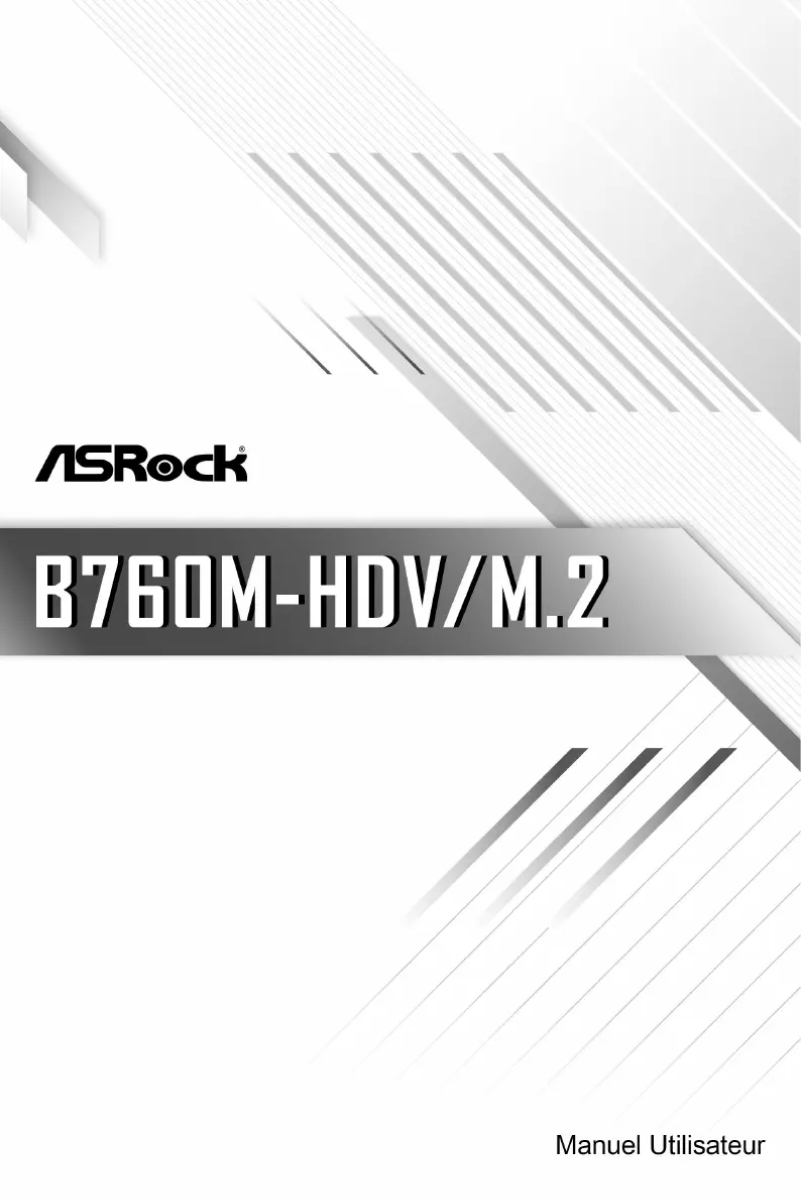 Página 1 del manual Manual de usuario Asrock B760M-HDV/M.2