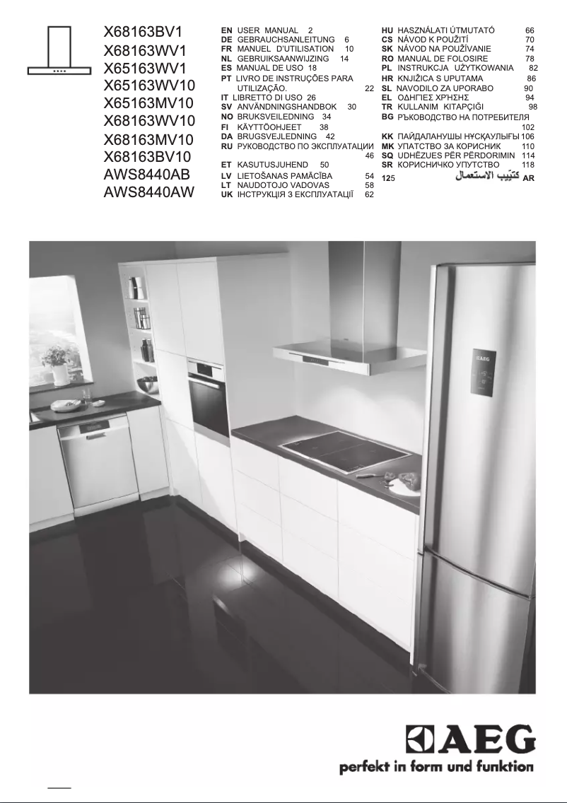 Página 1 del manual Manual de usuario AEG X68163WV10