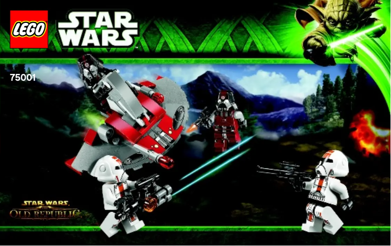 Image de la première page du manuel de l'appareil Republic Troopers (TM) vs Sith (TM) Troopers