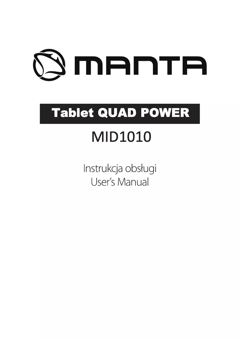 Página 1 del manual Manual de usuario Manta Quad Power MID1010