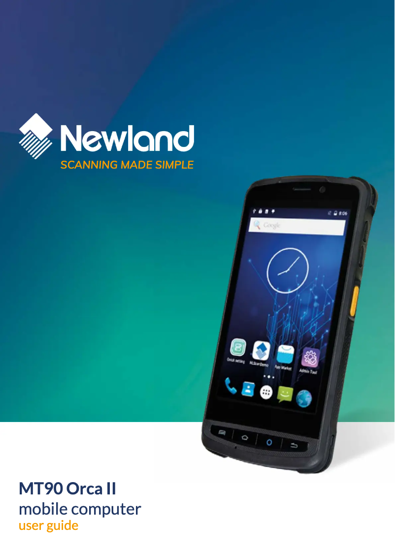 Page 1 de la notice Manuel utilisateur Newland MT90 Orca II
