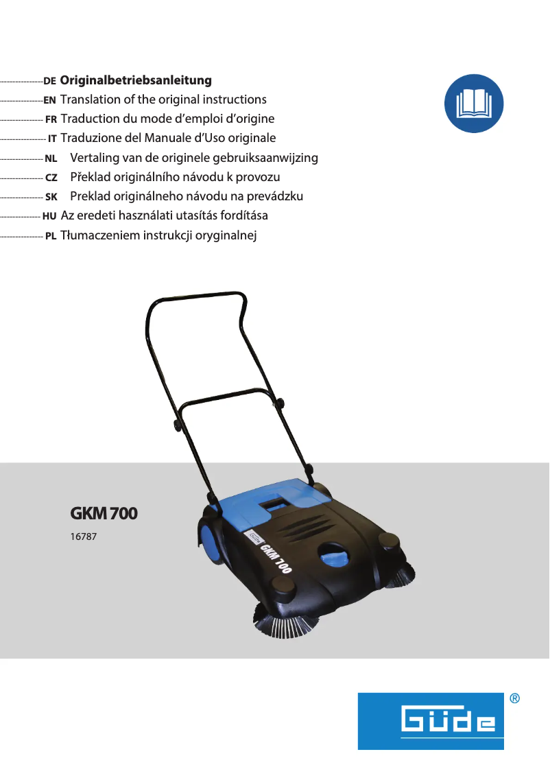 Page 1 de la notice Manuel utilisateur Güde GKM 700