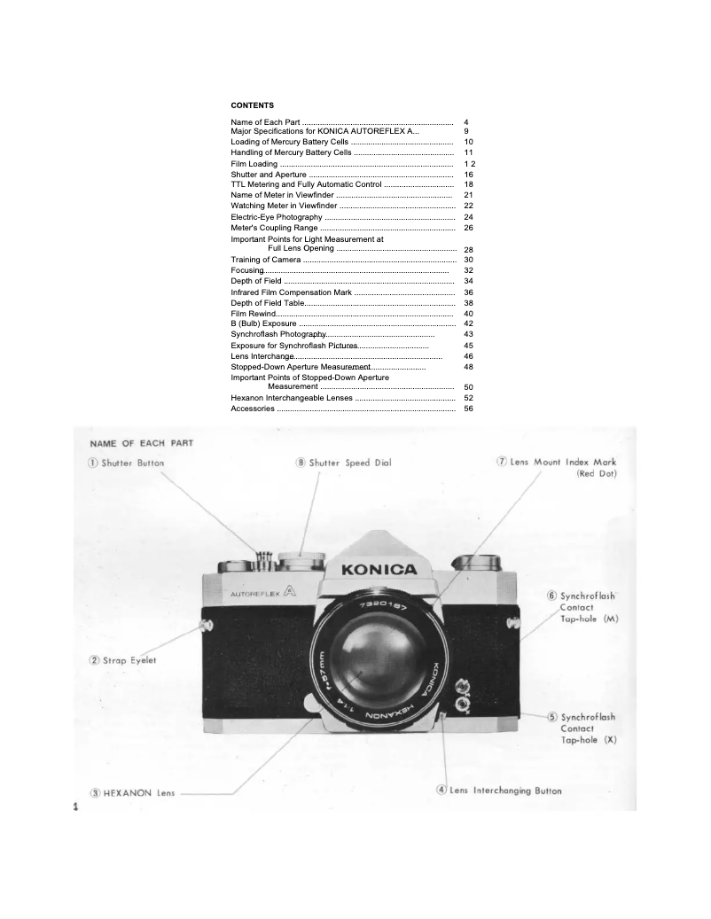 Page n°1 - Manuel utilisateur Konica Minolta AutoReflex A