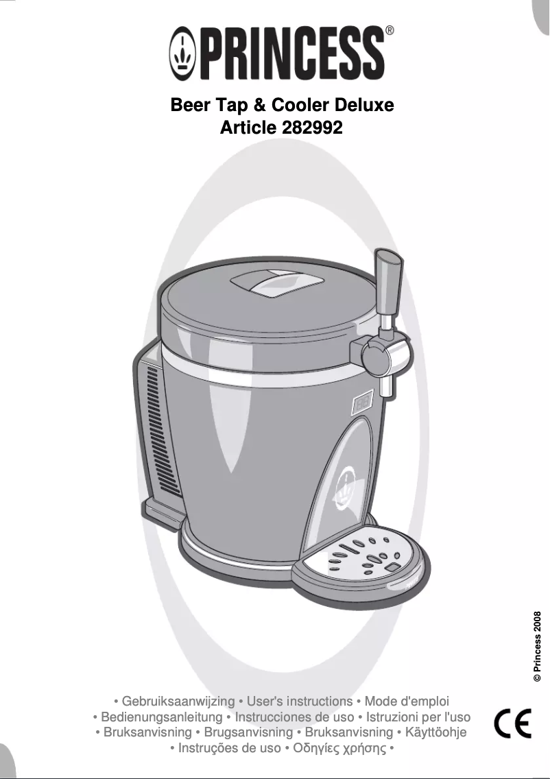 Page 1 de la notice Manuel utilisateur Princess 282992 Deluxe