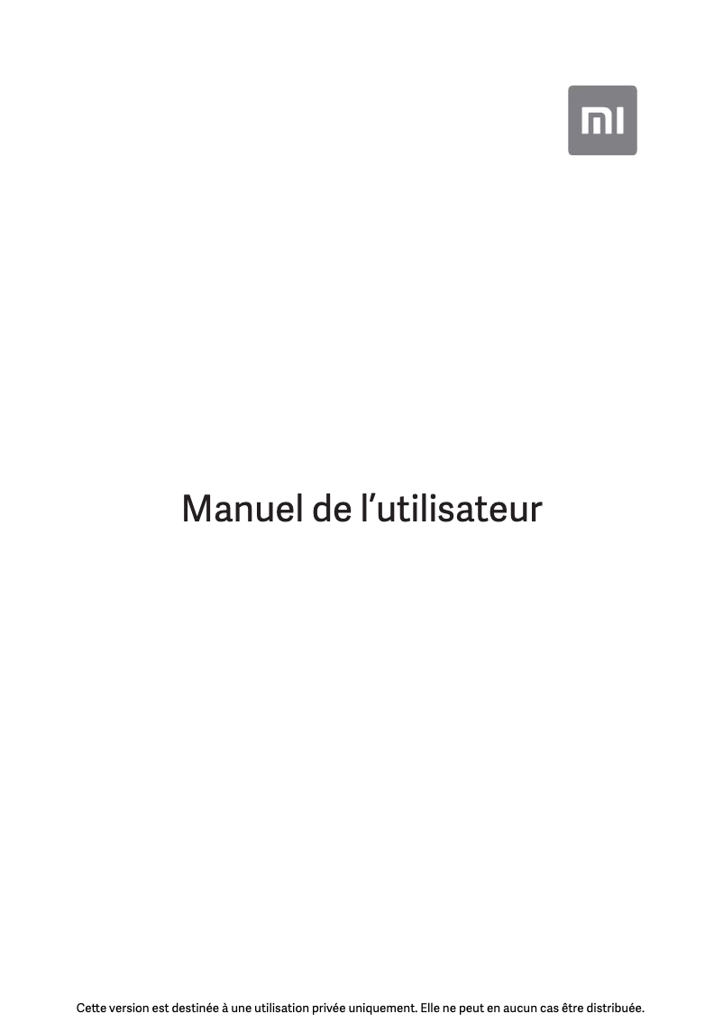 Page n°1 - Manuel utilisateur Xiaomi Mi 9 SE