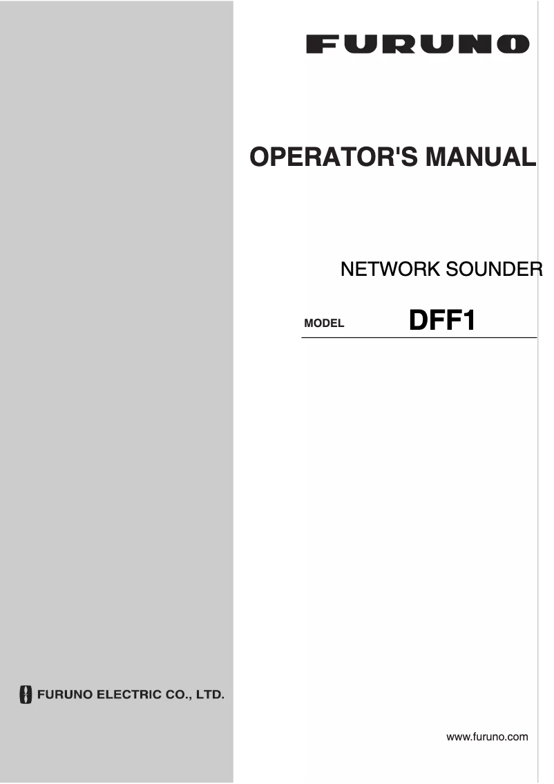 Image de la première page du manuel de l'appareil DFF1