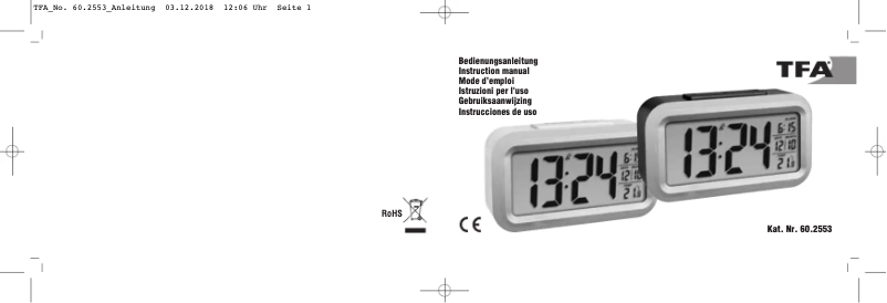 Página 1 del manual Manual de usuario TFA 60.2553.02