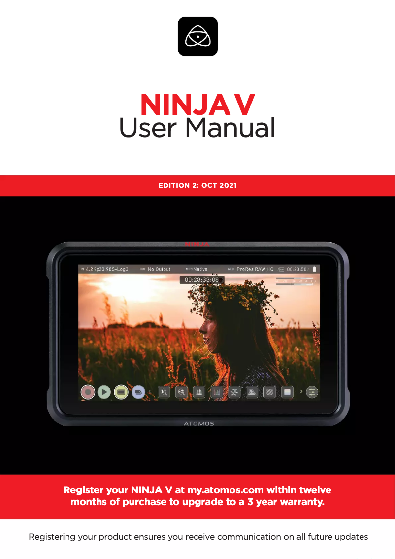 Page 1 de la notice Manuel utilisateur Atomos Ninja CAST