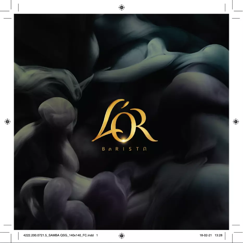 Page 1 of the manual Quick Start Guide Philips L'Or Barista LM8012