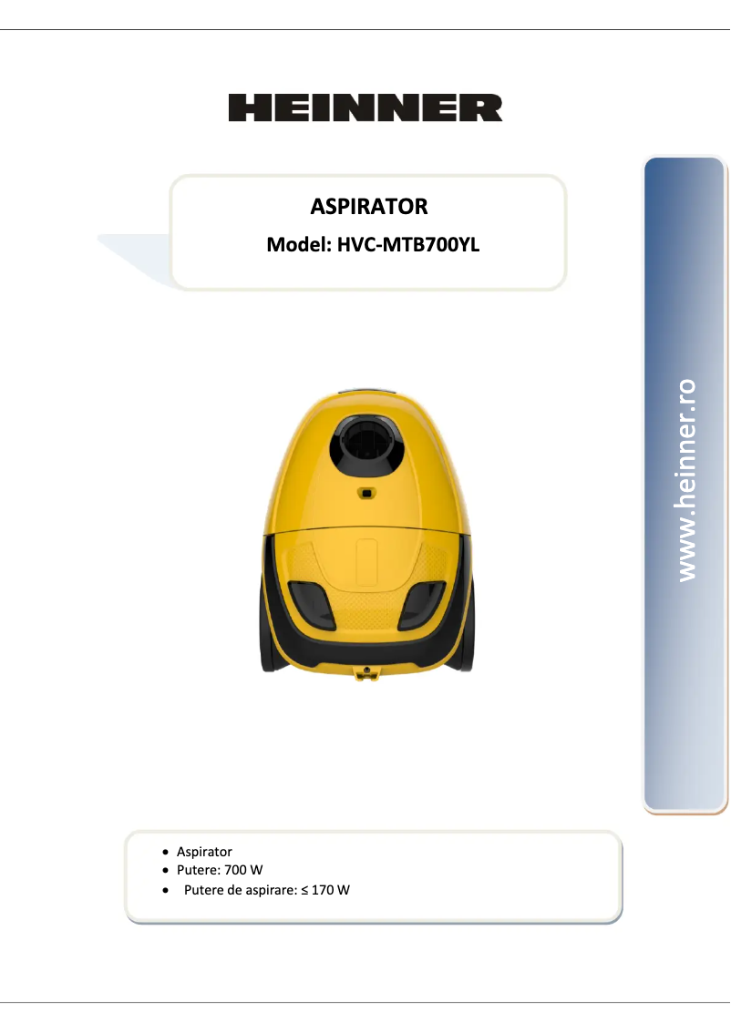 Image de la première page du manuel de l'appareil HVC-MTB700YL