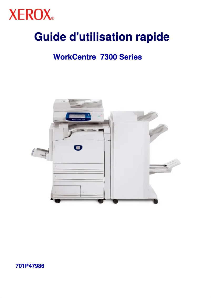 Page n°1 - Manuel utilisateur Xerox WorkCentre 7346V FX