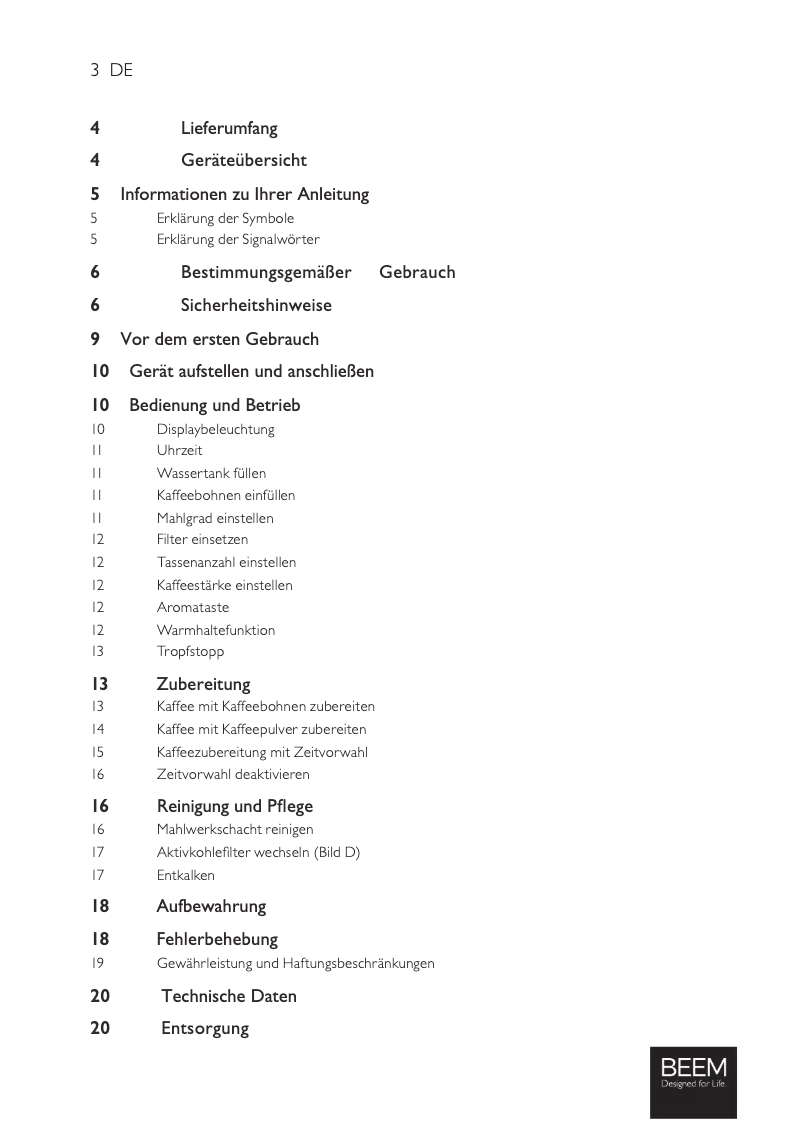 Image de la première page du manuel de l'appareil Fresh-Aroma-Perfect