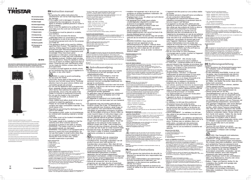 Image de la première page du manuel de l'appareil KA-5014