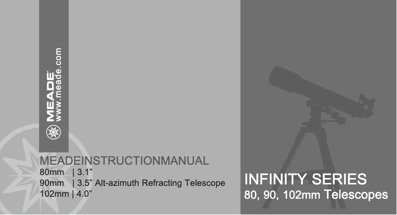 Image de la première page du manuel de l'appareil Infinity