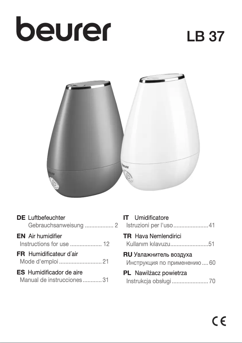 Image de la première page du manuel de l'appareil LB 37