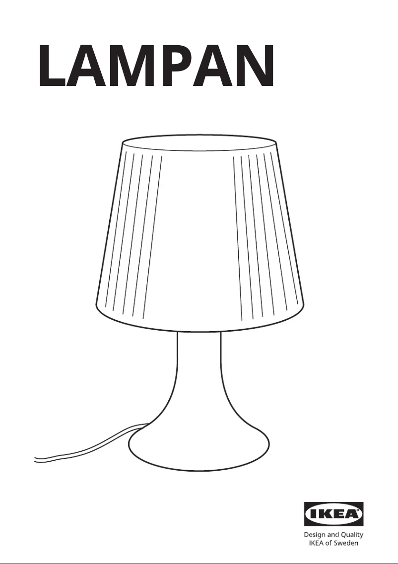 Image de la première page du manuel de l'appareil LAMPAN 400.554.20