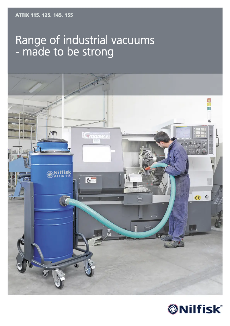 Page 1 de la notice Brochure Nilfisk ATTIX 115-01
