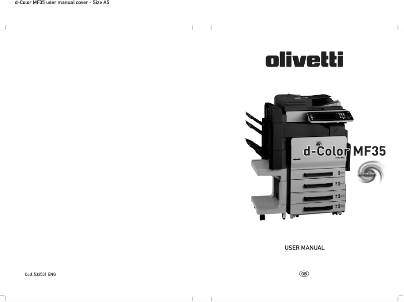 Page 1 de la notice Manuel utilisateur Olivetti d-Color MF35