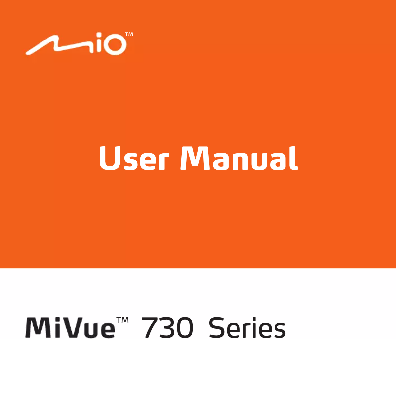 Page 1 de la notice Manuel utilisateur Mio MiVue 731