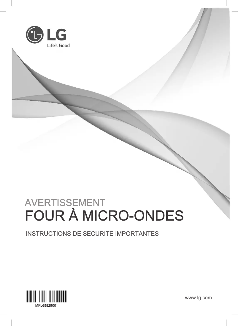 Page 1 de la notice Manuel utilisateur LG MH7235GDR